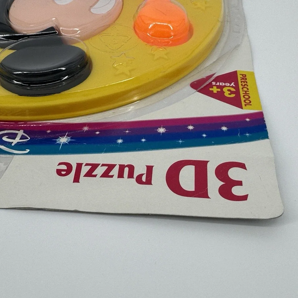 Vintage Disney Mickey Mouse 3D Puzzle Fisher Price Arcotoys Sealed Preschool Toy